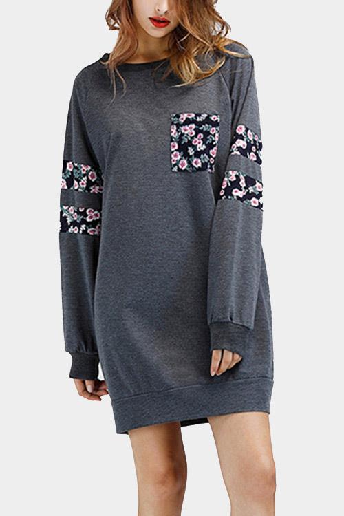 OEM ODM Womens Grey Mini Dresses