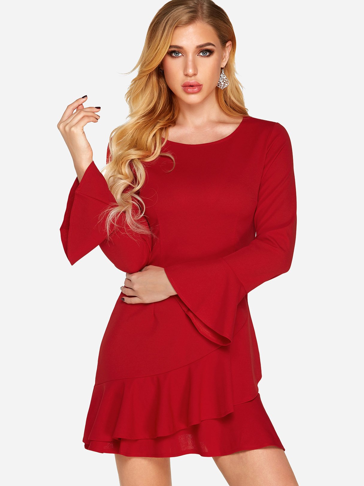 OEM Ladies Red Sexy Dresses