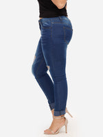 OEM Ladies Dark Blue Plus Size Bottoms