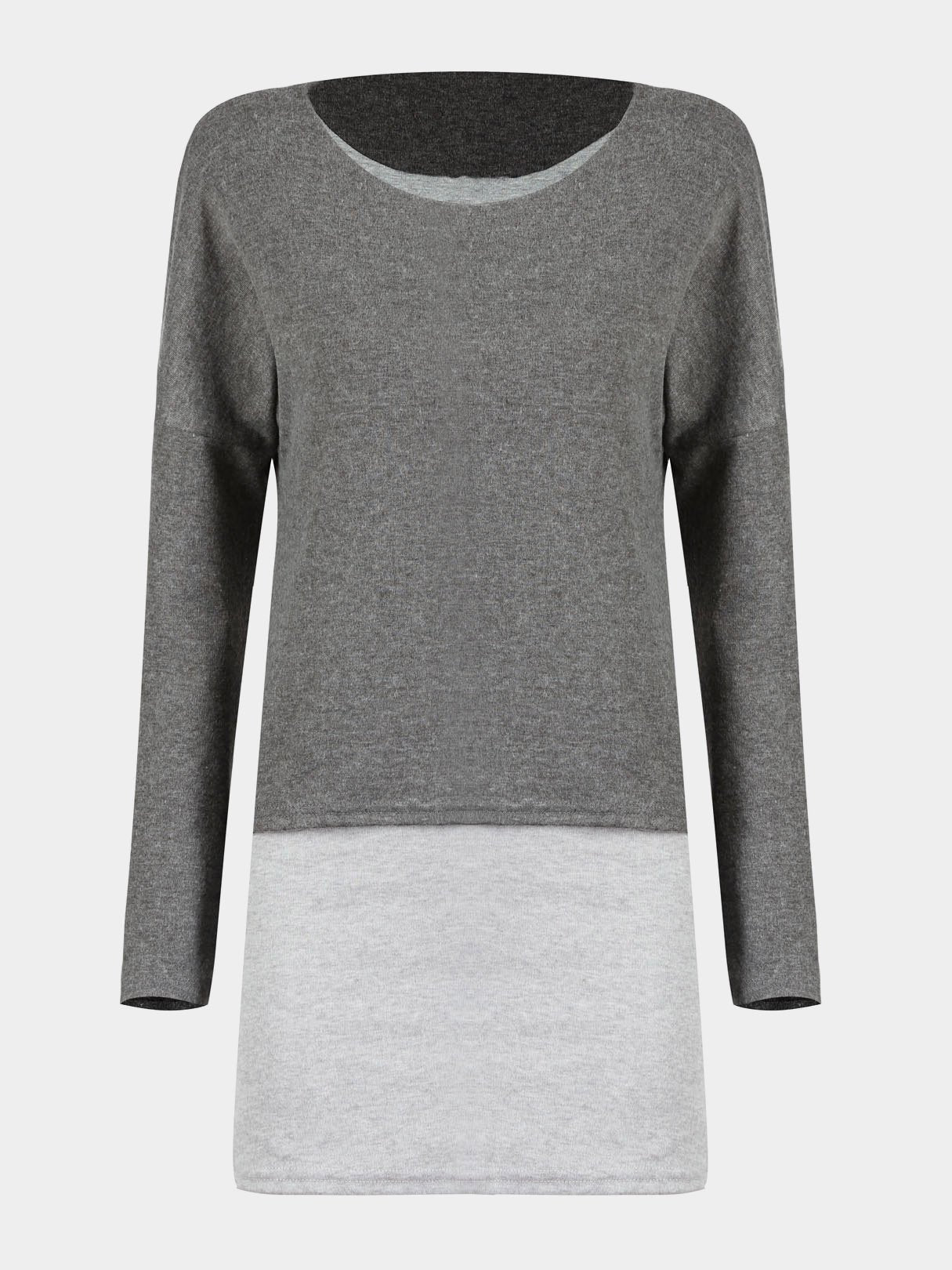 Wholesale Double Layer Grey Top 