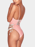 NEW FEELING Womens Pink One-Pieces