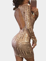 NEW FEELING Womens Gold Sexy Dresses