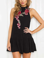 NEW FEELING Womens Black Casual Dresses