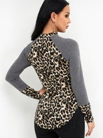 NEW FEELING Womens Leopard T-Shirts
