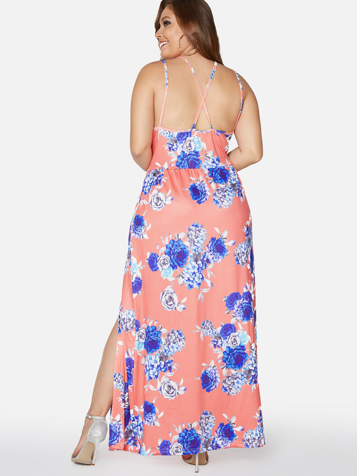 NEW FEELING Womens Floral Plus Size Dresses