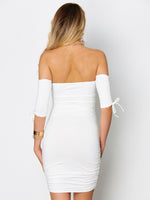 NEW FEELING Womens White Mini Dresses