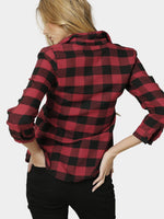NEW FEELING Womens Red Blouses
