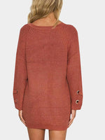 NEW FEELING Womens Orange Sweaters