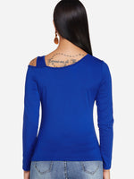 Wholesale One Shoulder Cut Out Long Sleeve T-Shirts