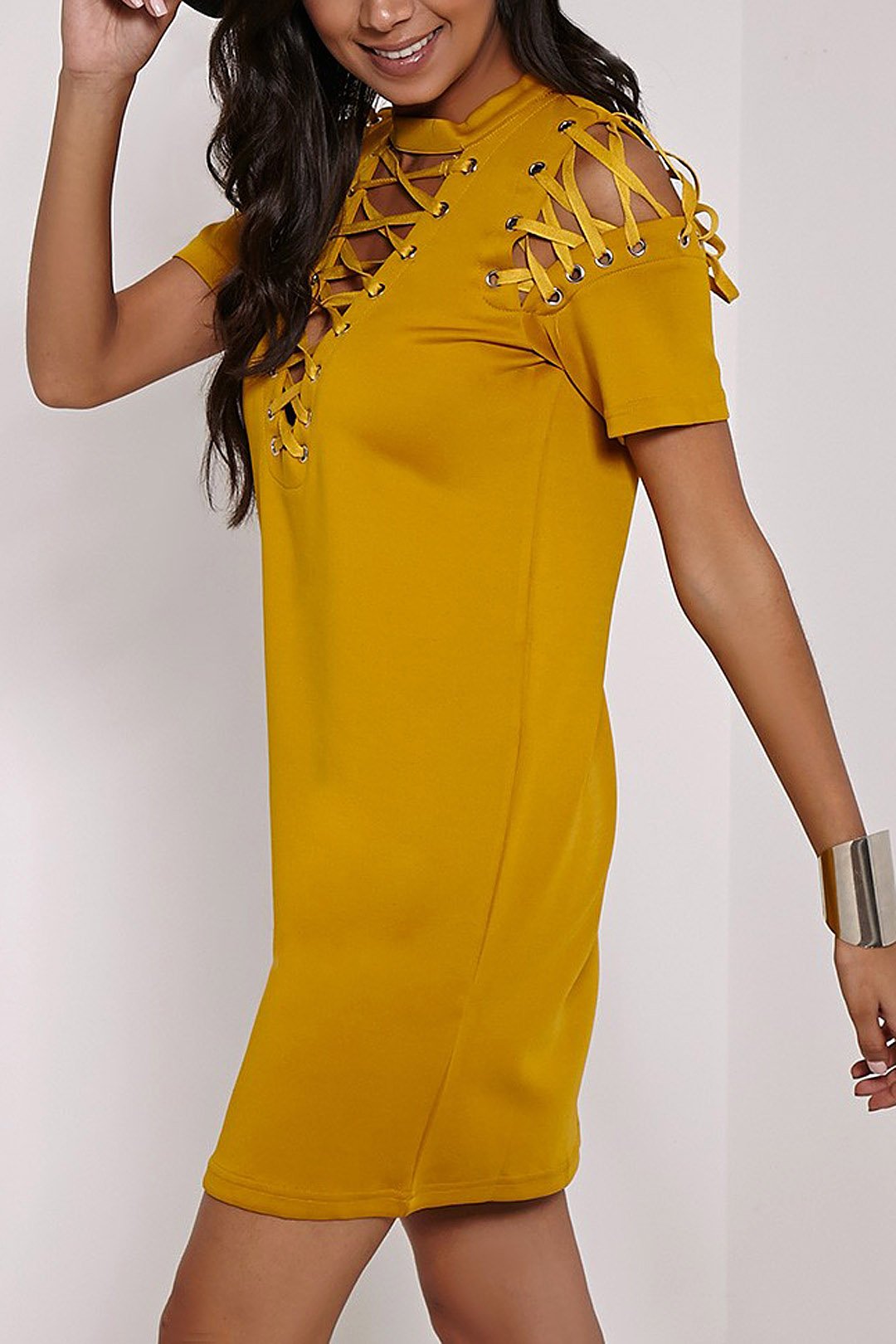 OEM Ladies Tan Casual Dresses