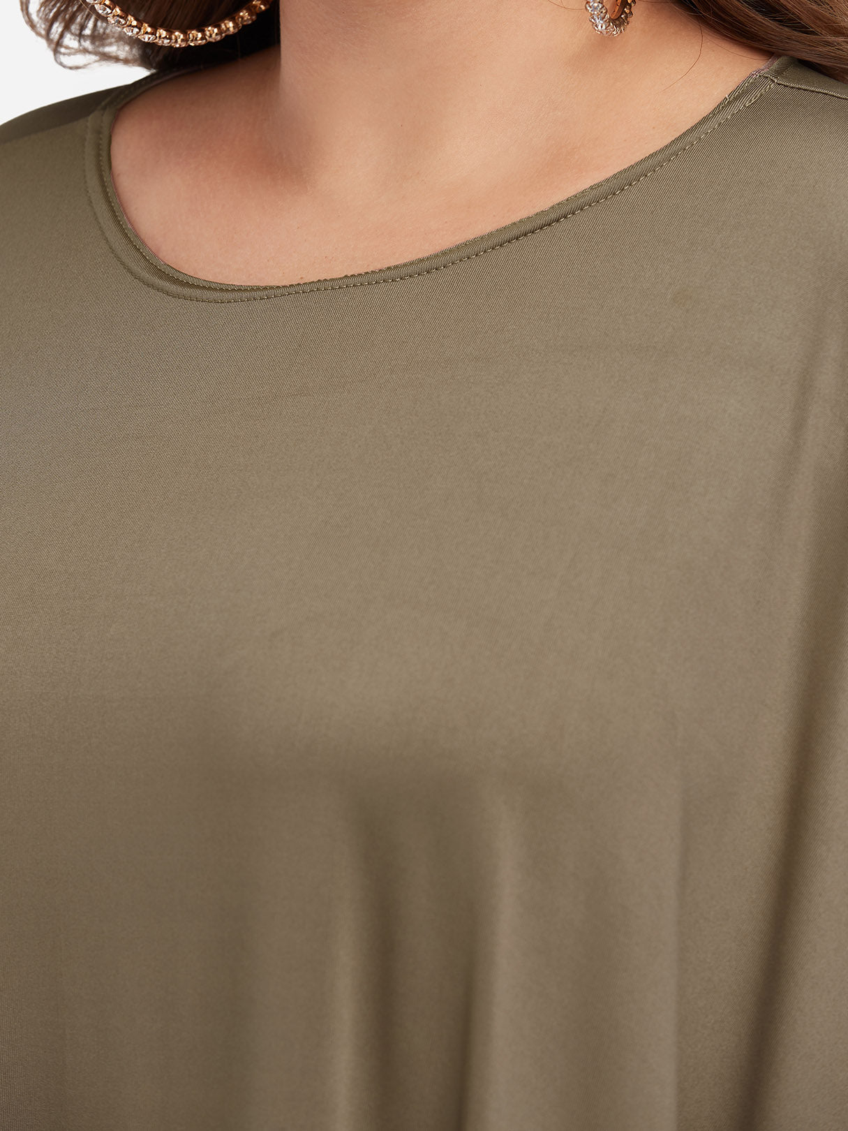 ODM Ladies Half Sleeve Plus Size Tops