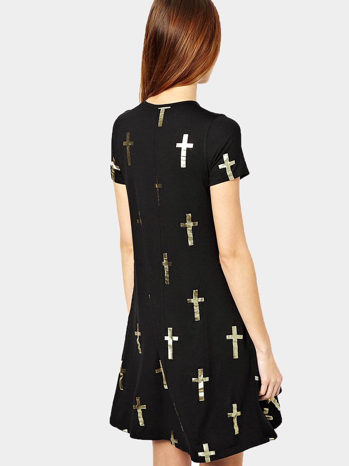 NEW FEELING Womens Black Casual Dresses