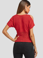 NEW FEELING Womens Red T-Shirts