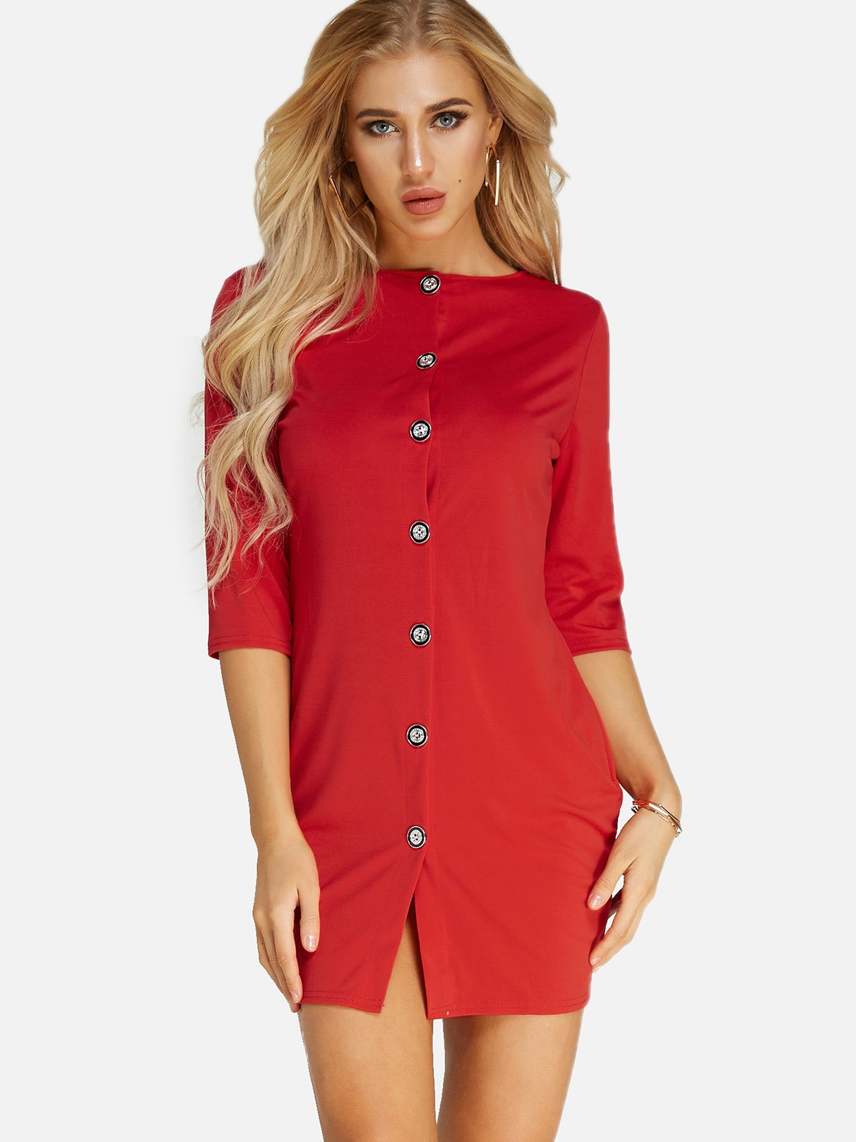 OEM Ladies Red Mini Dresses