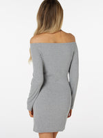 NEW FEELING Womens Grey Mini Dresses