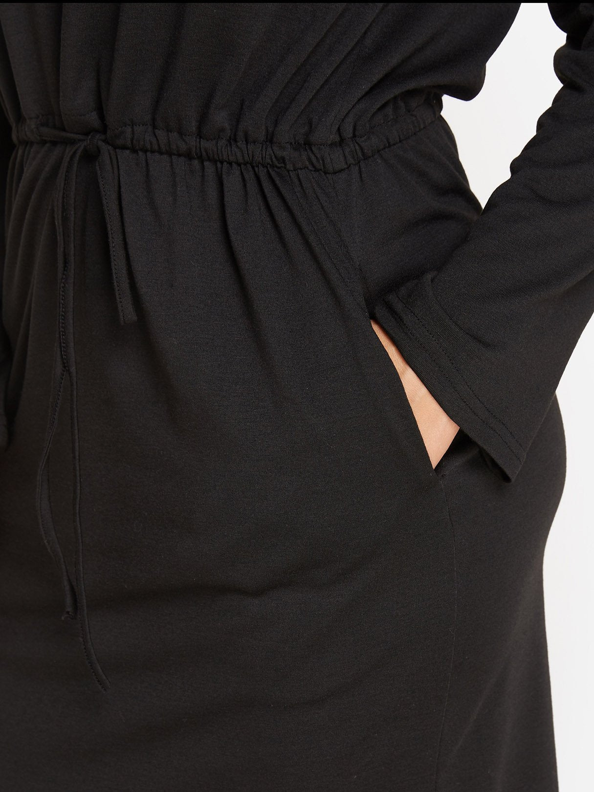 Custom Long Sleeve Black Lace Dress