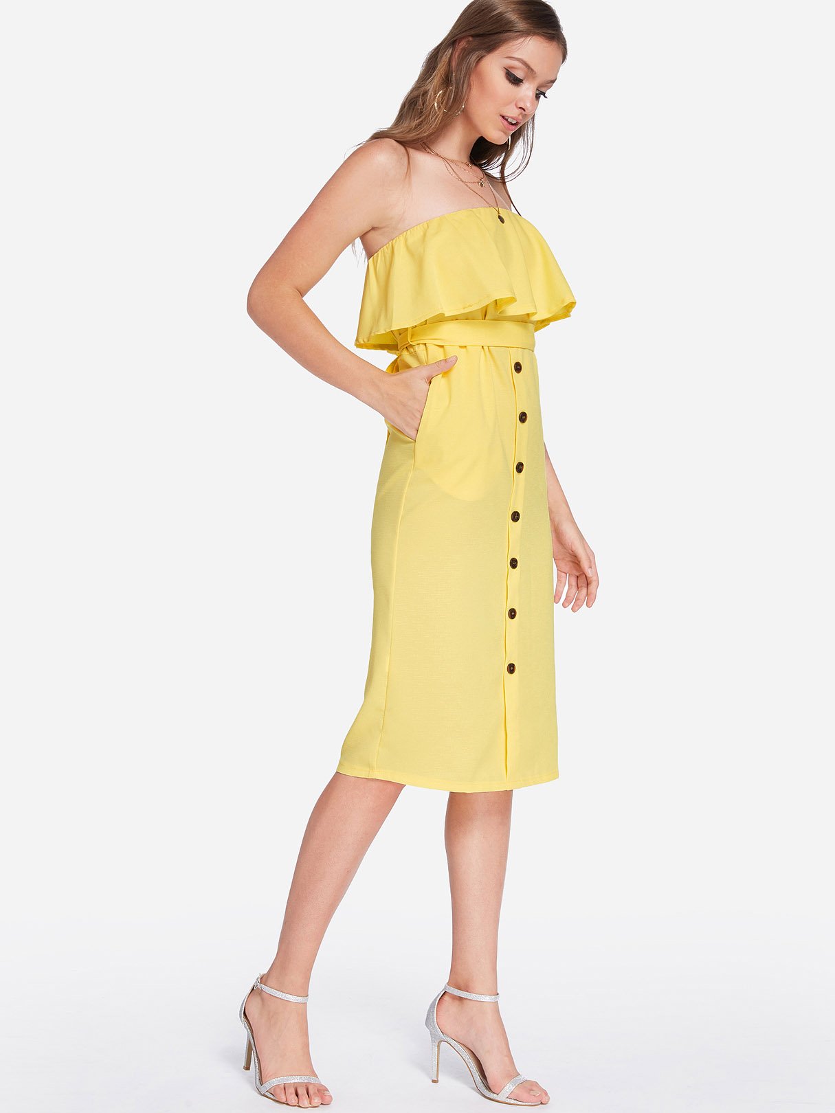OEM ODM Womens Sleeveless Midi Dress