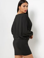 NEW FEELING Womens Black Mini Dresses