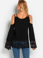 NEW FEELING Womens Black T-Shirts