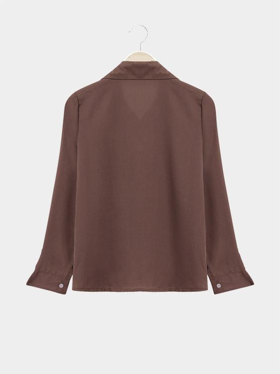 NEW FEELING Womens Coffee Blouses