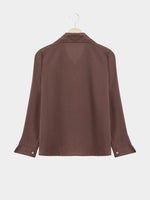 NEW FEELING Womens Coffee Blouses