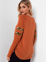 NEW FEELING Womens Orange T-Shirts