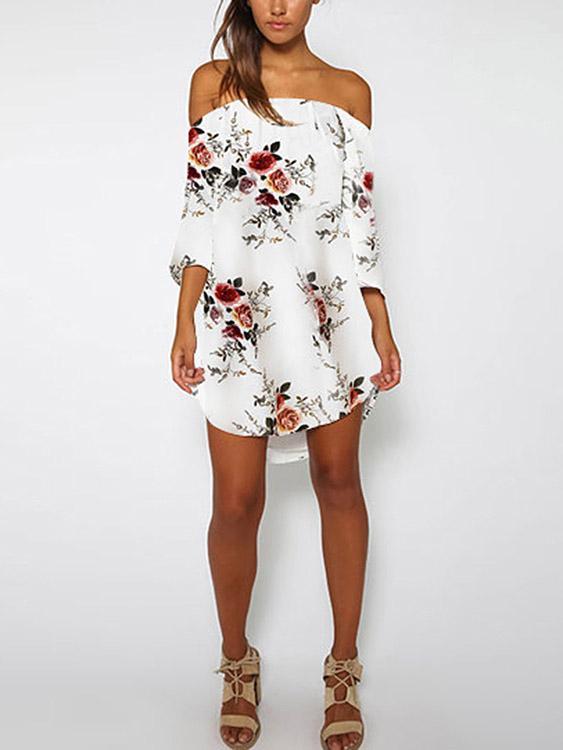ODM Ladies 3/4 Sleeve Dresses