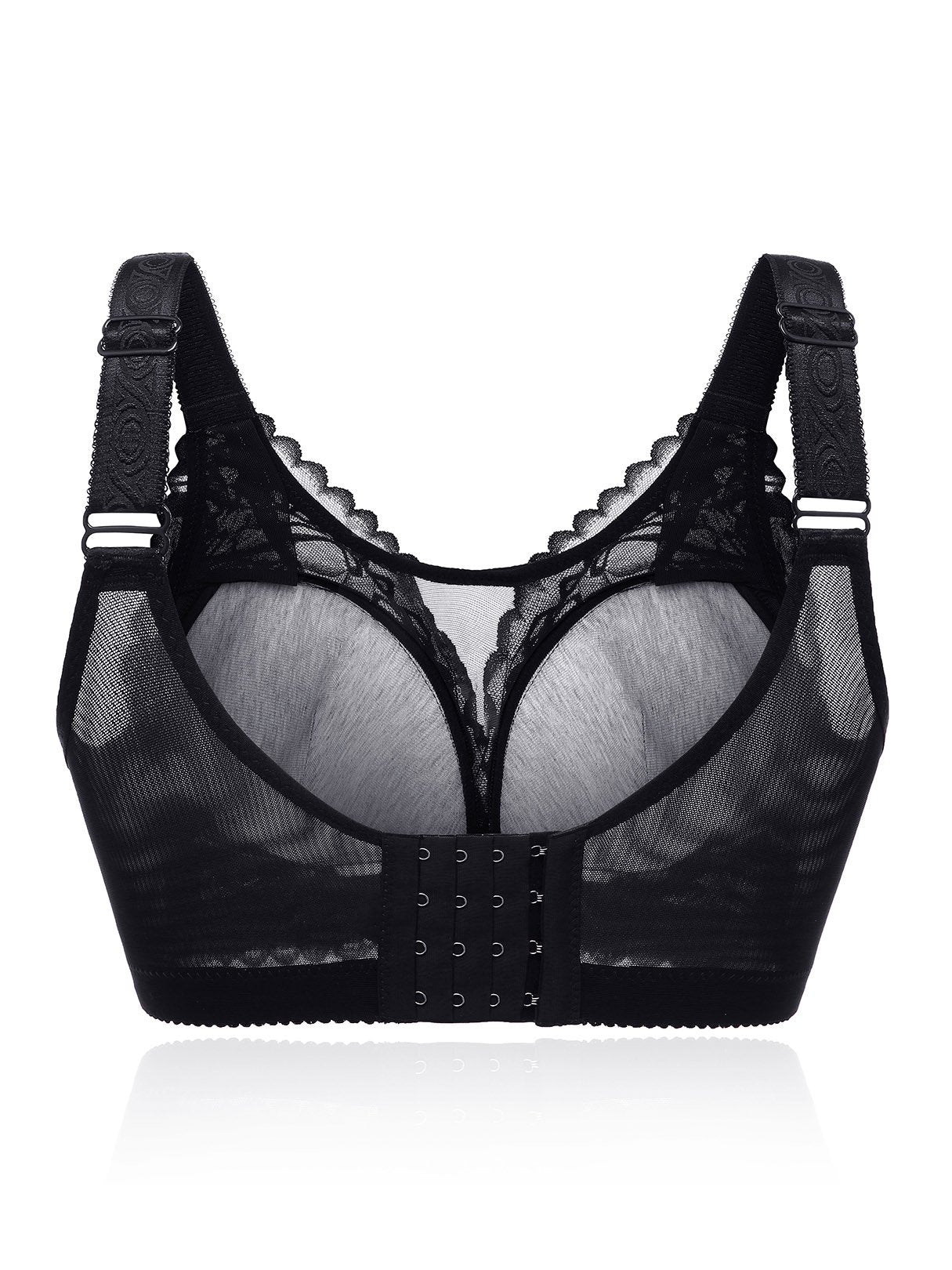 NEW FEELING Womens Black Plus Size Intimates