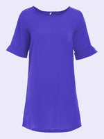 OEM Ladies Blue Mini Dresses