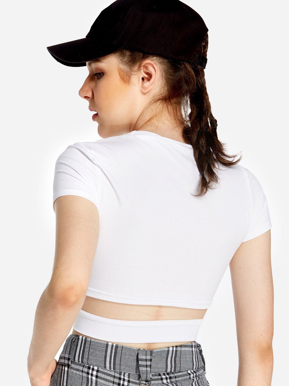 NEW FEELING Womens White T-Shirts