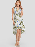 Custom Ladies V-Neck Dresses