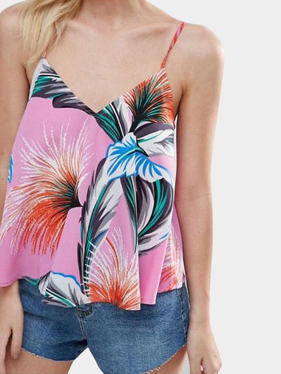 Wholesale Sexy Random Floral Print Cami