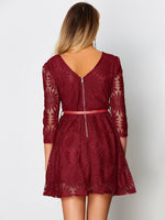 NEW FEELING Womens Crimson Mini Dresses