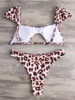 NEW FEELING Womens Leopard Bikinis