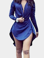 NEW FEELING Womens Blue Sexy Dresses