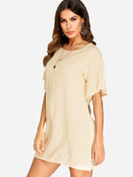 ODM Ladies Half Sleeve Casual Dresses