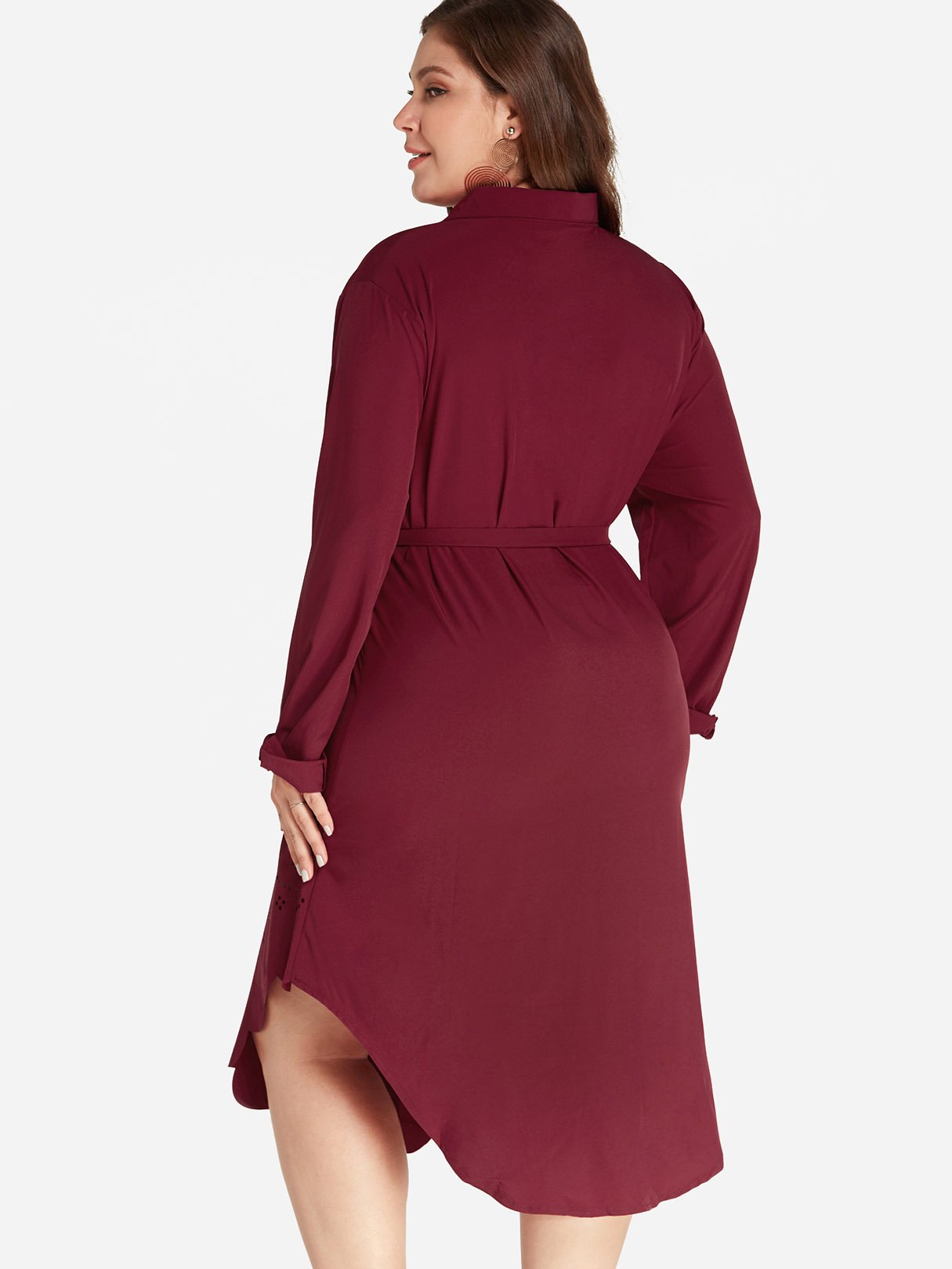 NEW FEELING Womens Red Plus Size Dresses