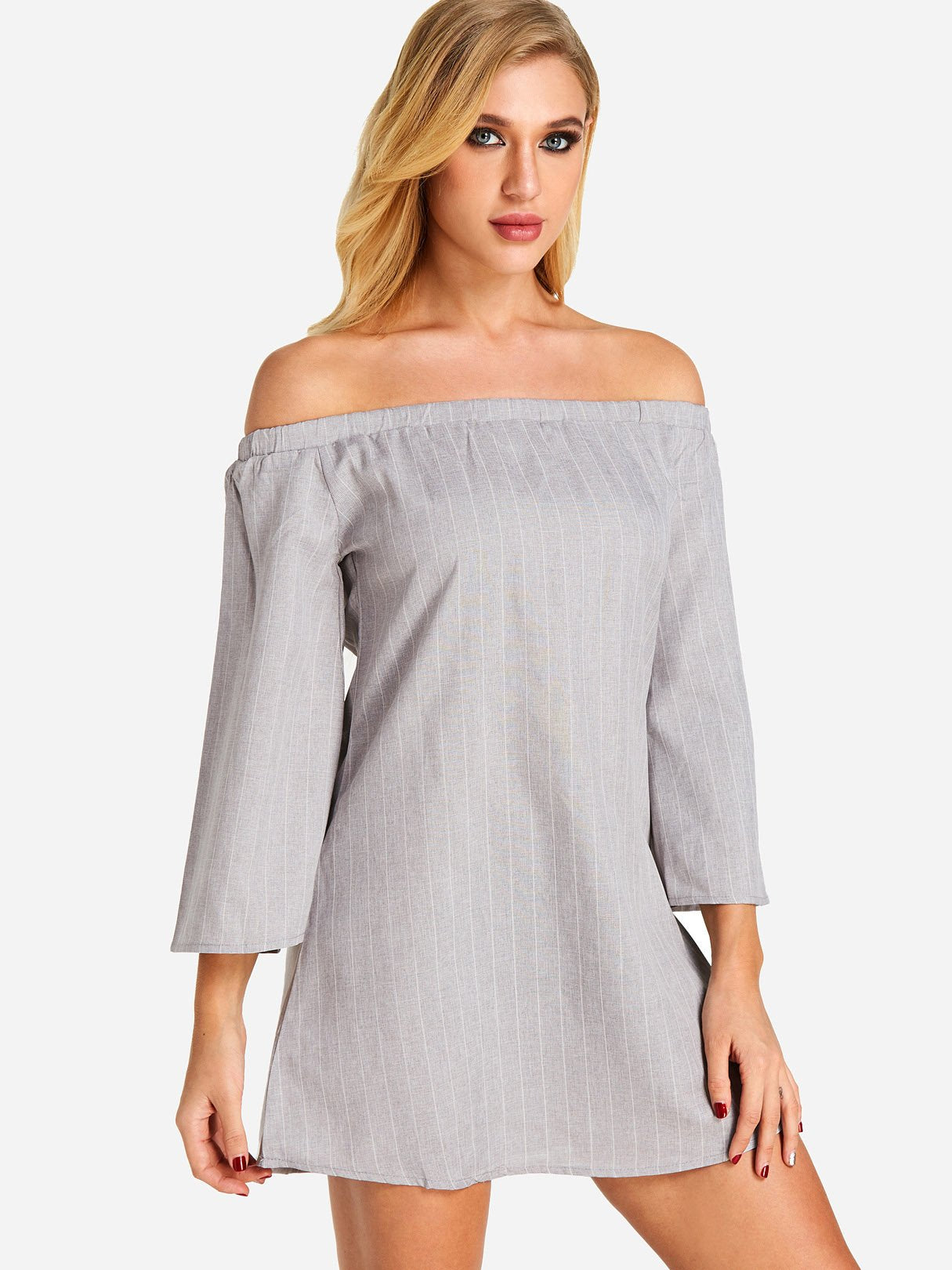 OEM Ladies Grey Mini Dresses