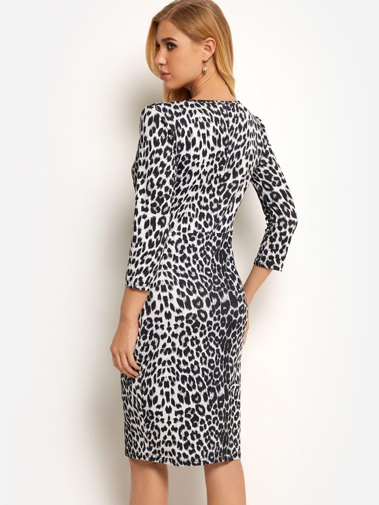 NEW FEELING Womens Grey Bodycon Dresses