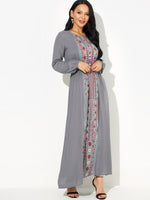 Custom Womens Floral Print Maxi Dress