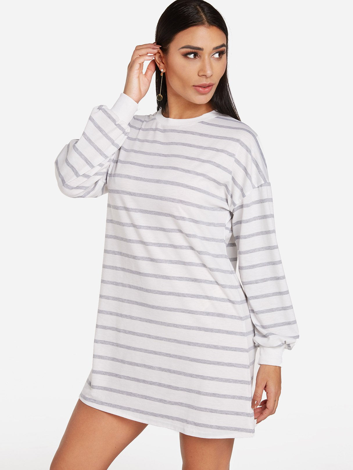 OEM Ladies White Shirt Dresses