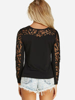 NEW FEELING Womens Black T-Shirts