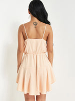 NEW FEELING Womens Beige Casual Dresses