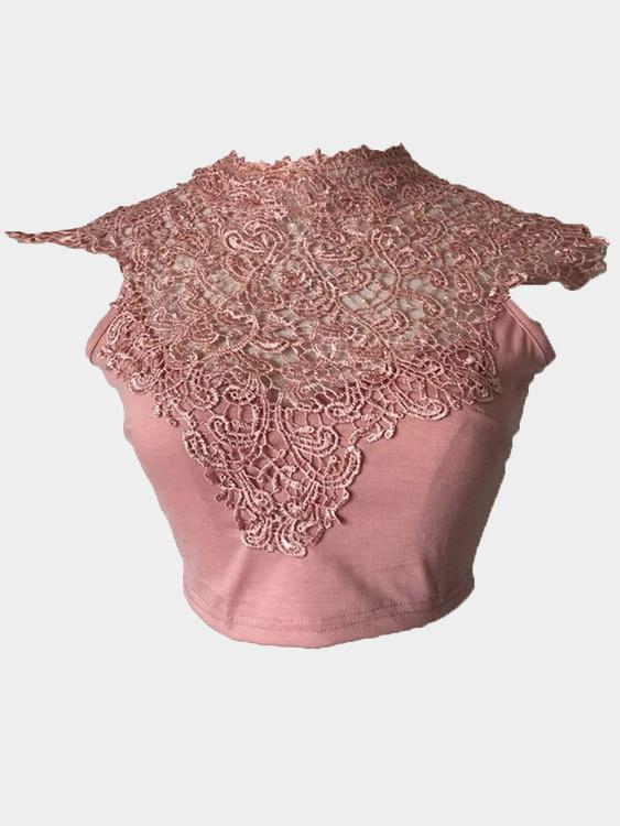 OEM ODM Womens Pink Crop Top