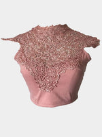 OEM ODM Womens Pink Crop Top