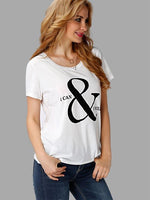 Wholesale Round Neck Printed White T-Shirts