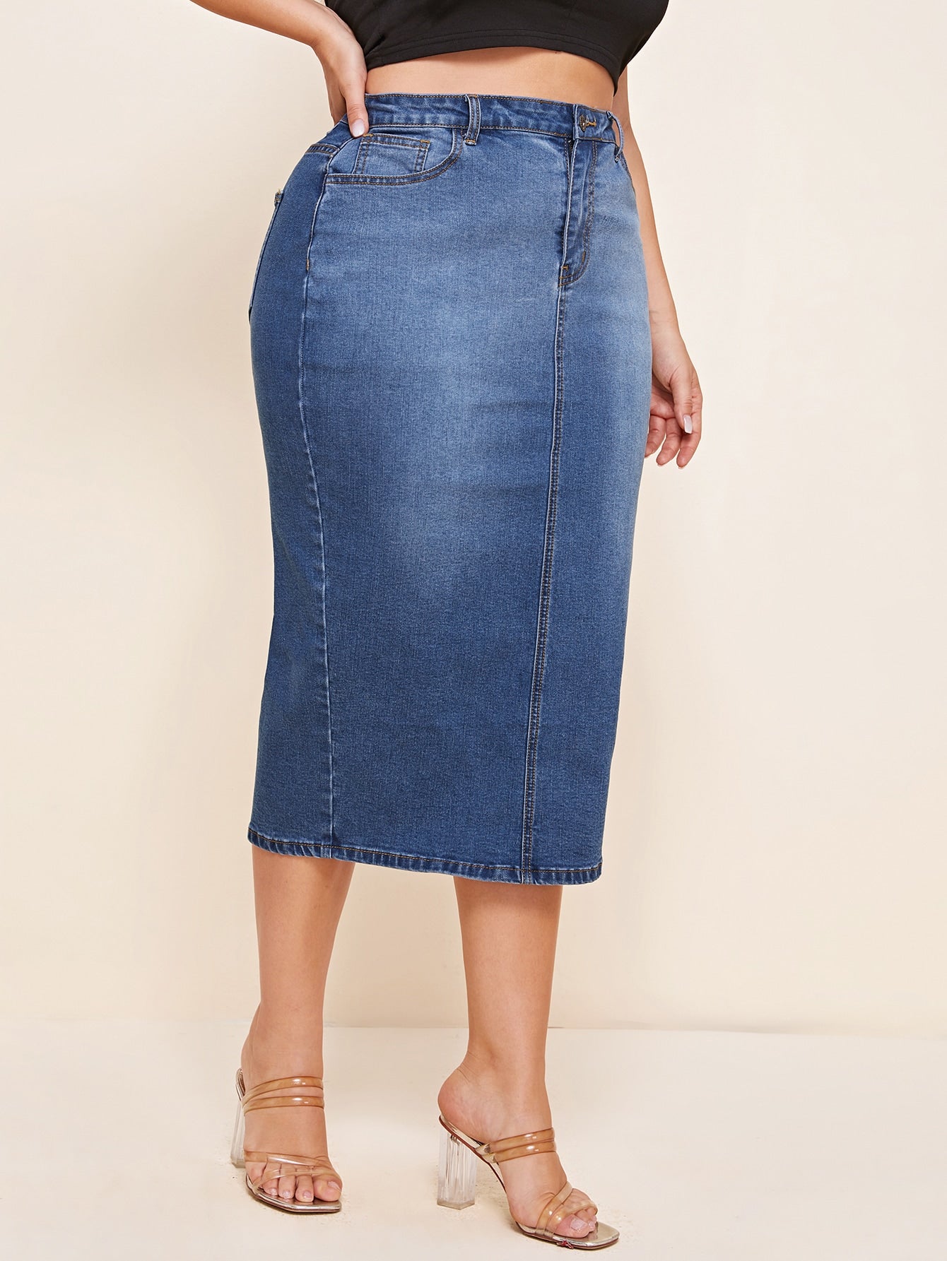 Plus Size Denim Skirts Suppliers