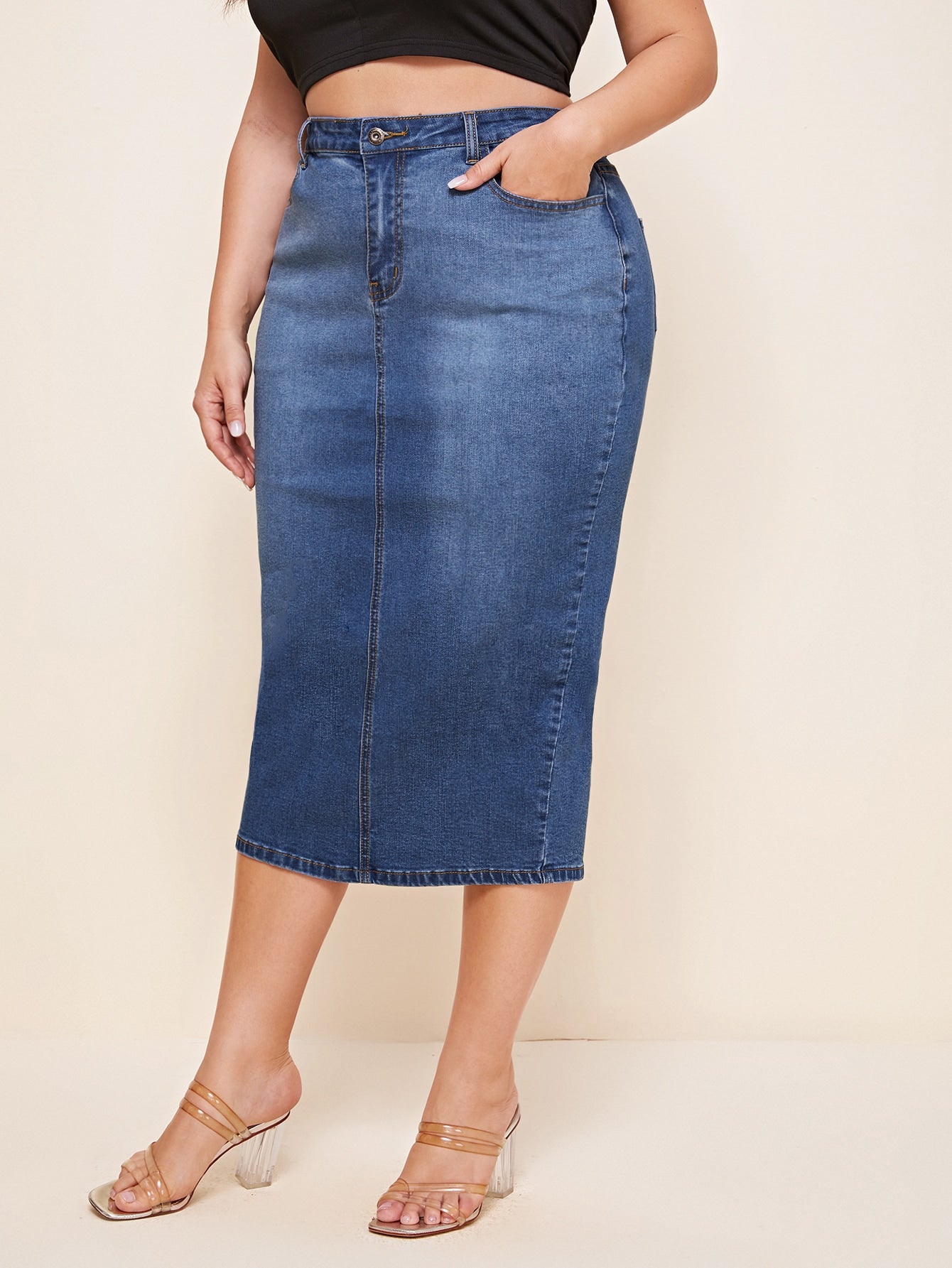 Plus Size Denim Skirts Manufacturer