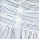 Plain Button Front Short Sleeve Off The Shoulder Flounce Natural Short Dress