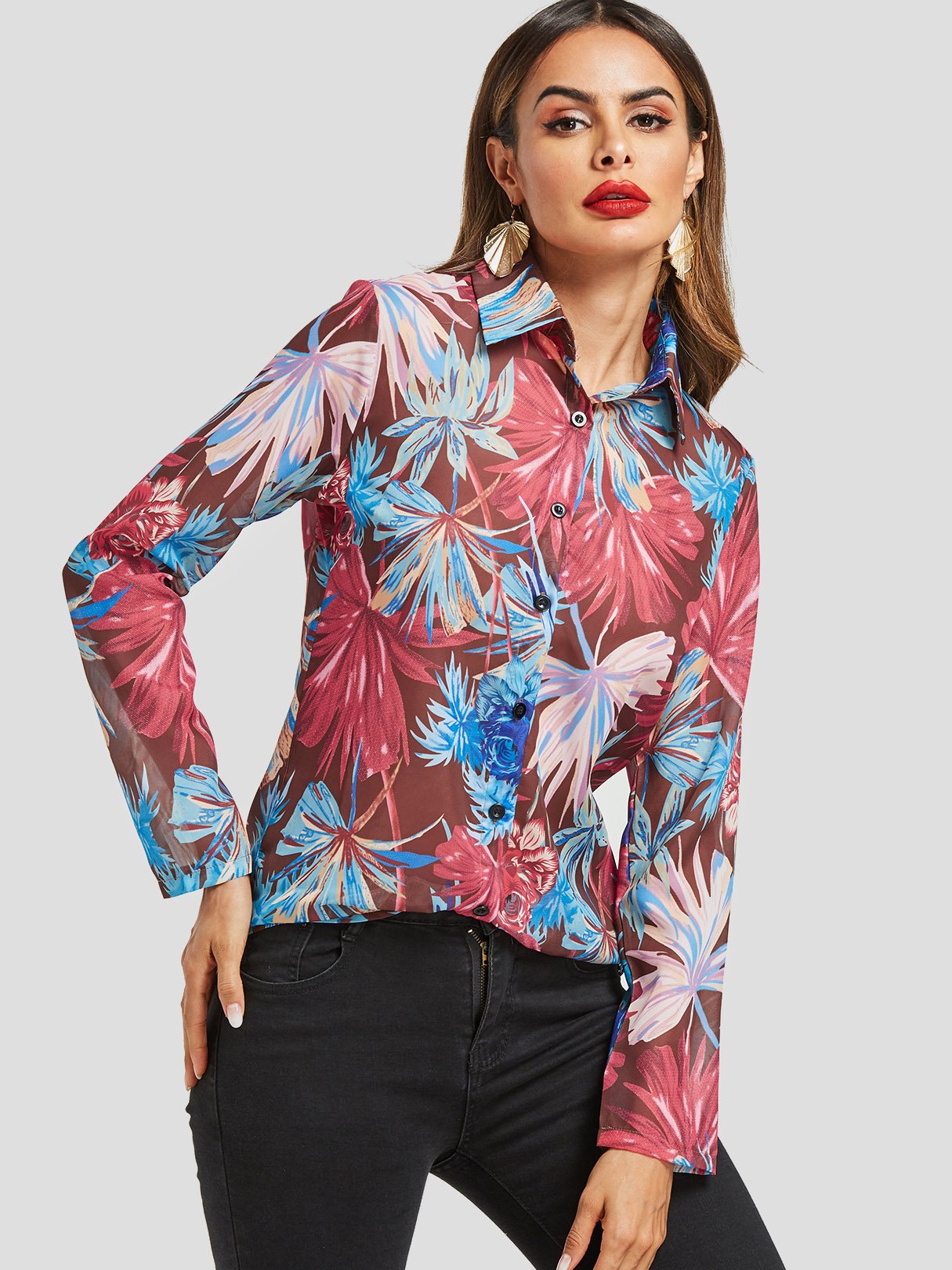 Custom Womens Sleeveless Buttonup Shirts Blouses